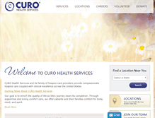 Tablet Screenshot of curohealthservices.com